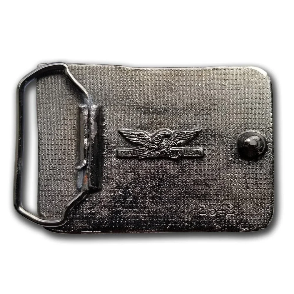 Vintage Belt Buckle American Fire Fighter Fire Department Fire House Fire Engine